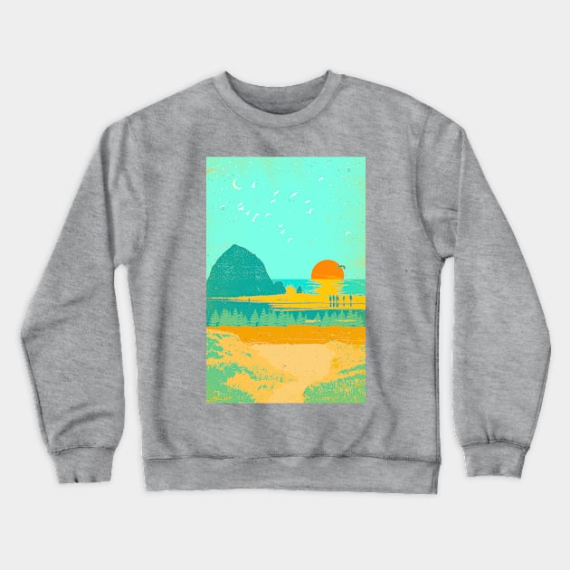 CANNON BEACH Crewneck Sweatshirt by Showdeer